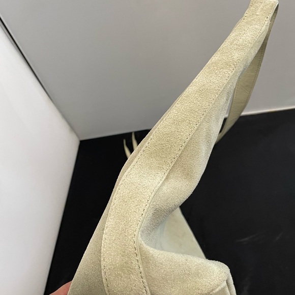 Margot Cream Shoulder Bag Hobo genuine suede leather - Picture 12 of 12